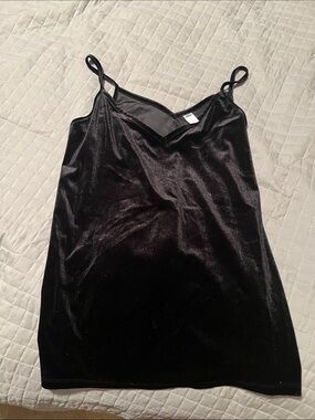 Old navy Black Velvet Slip Camisole - Classic Black